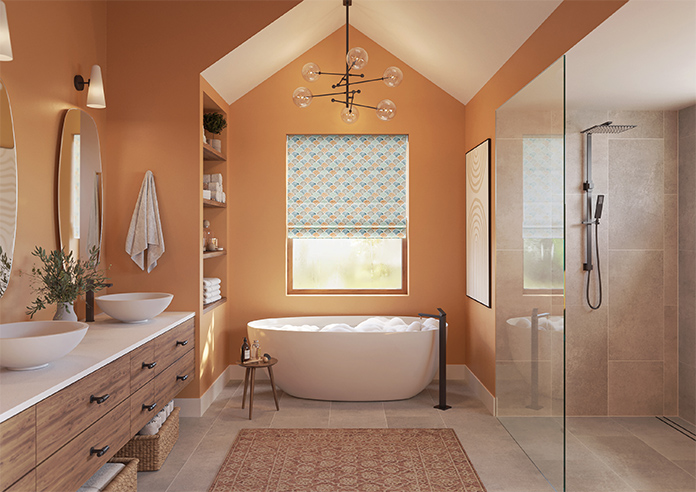 Foxley Faux Silk, Nautilus - Roman Blind - Image 8
